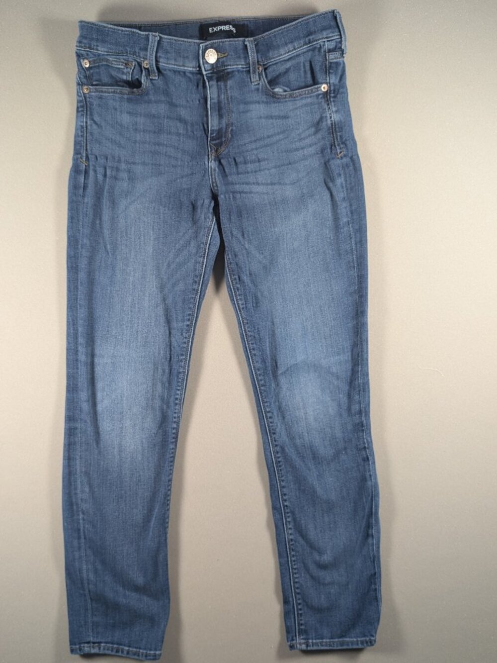 Women's Express Skinny Mid Rise Stretch Denim Jeans Size 8R